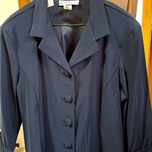 Dress Barn Women's Navy Button Top